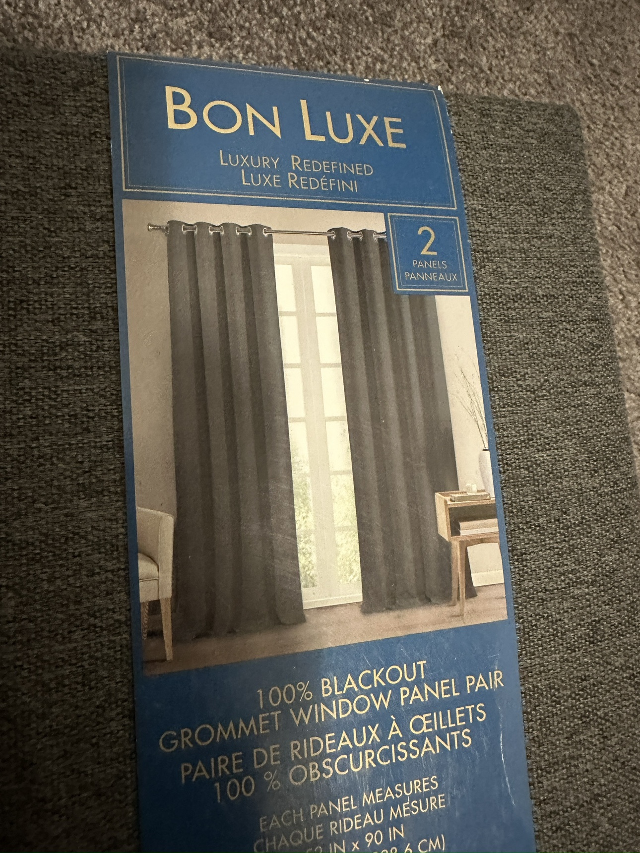New curtain blackouts