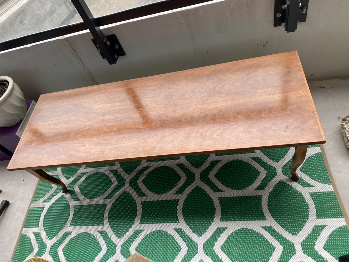 Solid wood coffee table