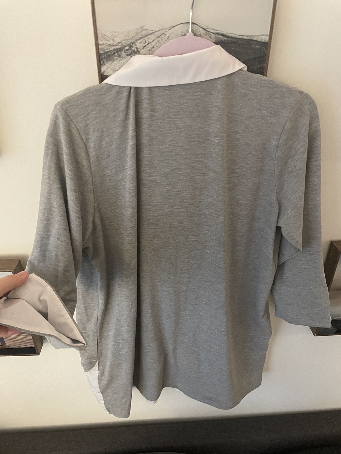 Beautiful Shirt Sweater Grey Women Size XL image indicator(2)