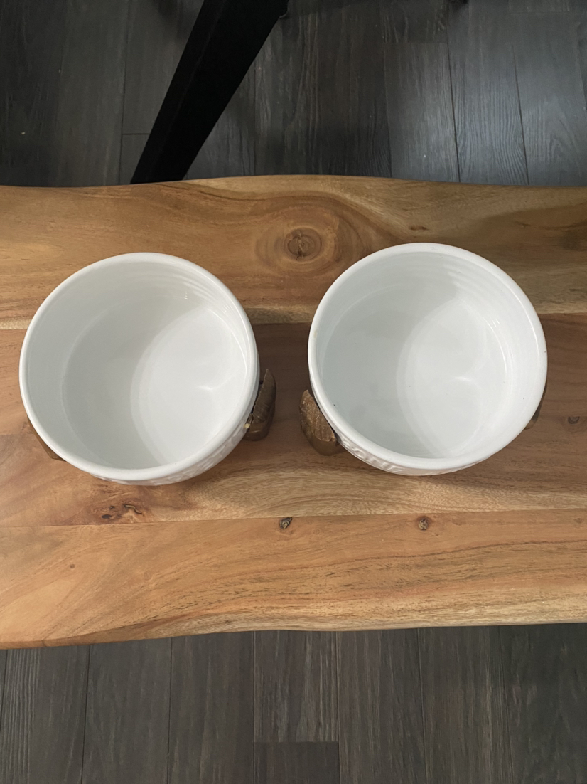 2 Ceramic Pet Bowls - photo 2