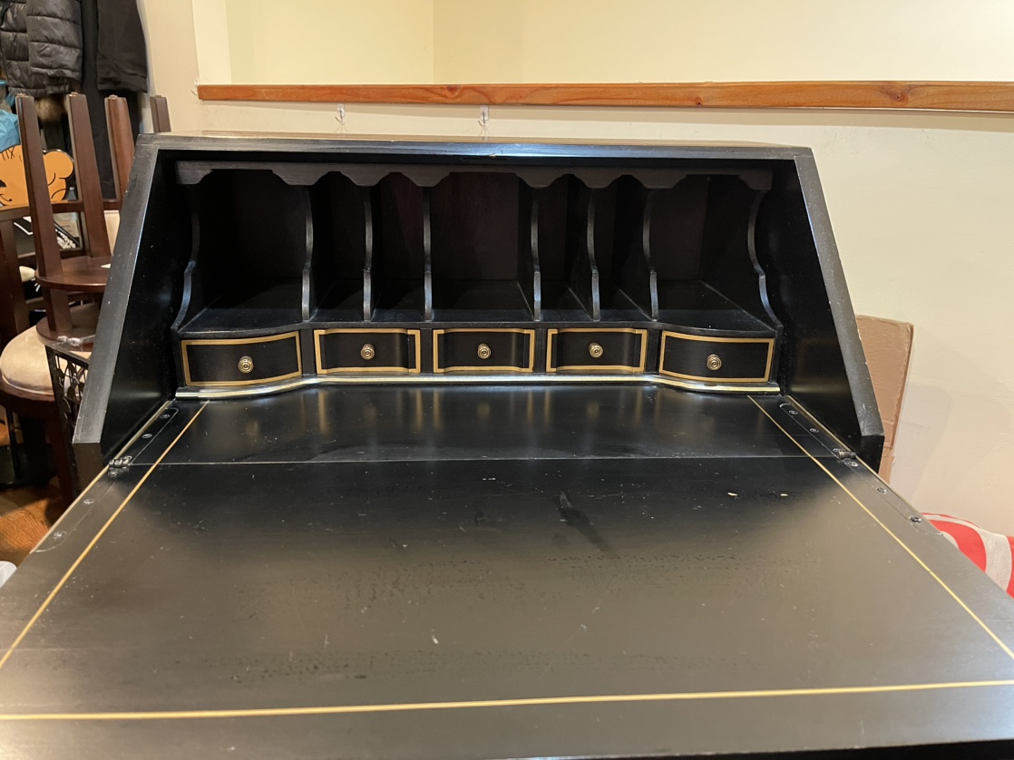 Maddox Chinoiserie Black Desk 🥕🥕🥕 - photo 5