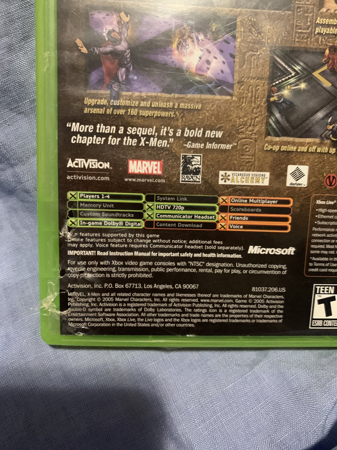 XBOX X-Men Legends II Rise of Apocalypse image indicator(4)