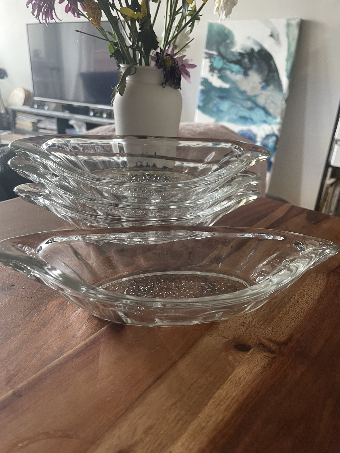Vintage glassware - for ice cream desserts