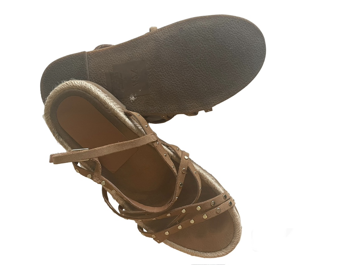 Zara Studded Split Leather Sandals image indicator(4)