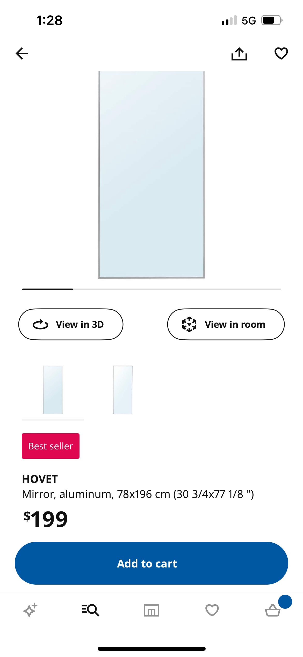 IKEA Hovet Mirror - photo 2