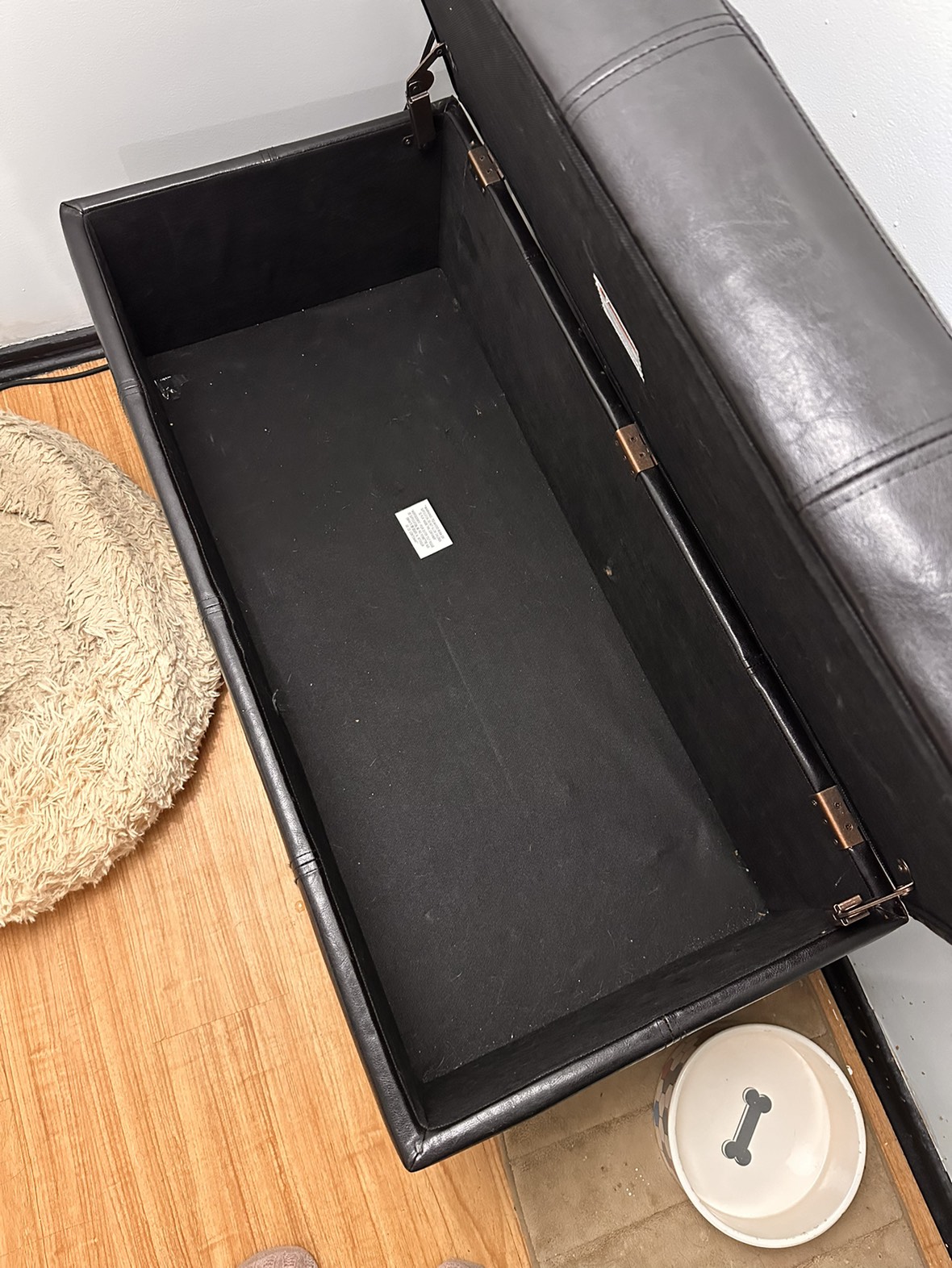 Ottoman with storage: Black - photo 5