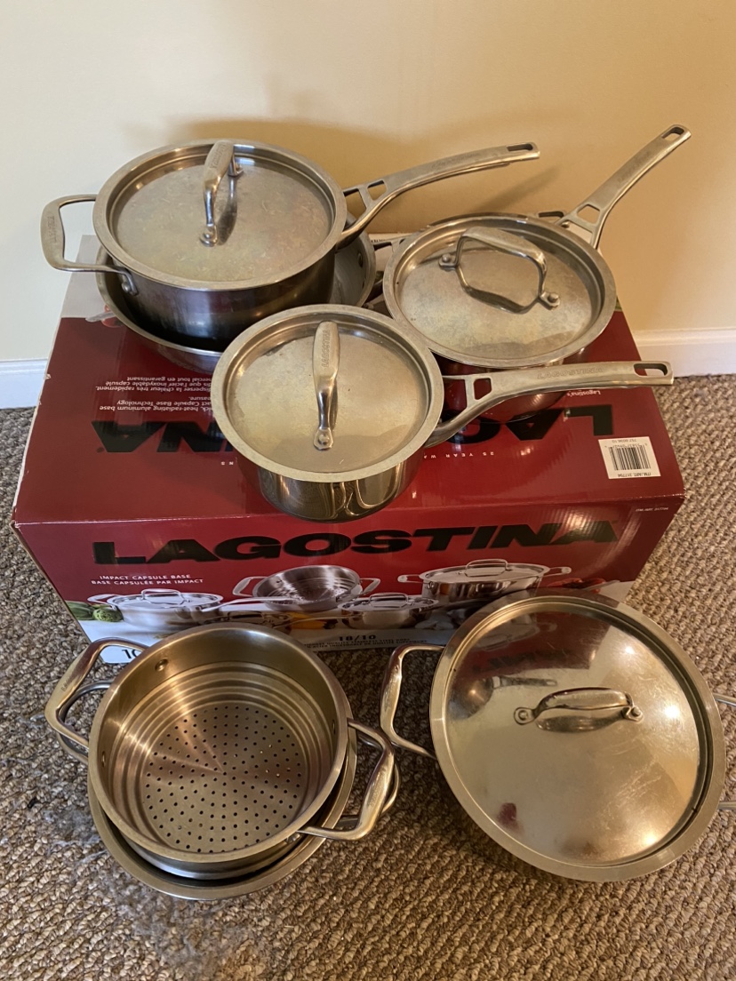 Lagostina 10- piece set of cookware image indicator(2)