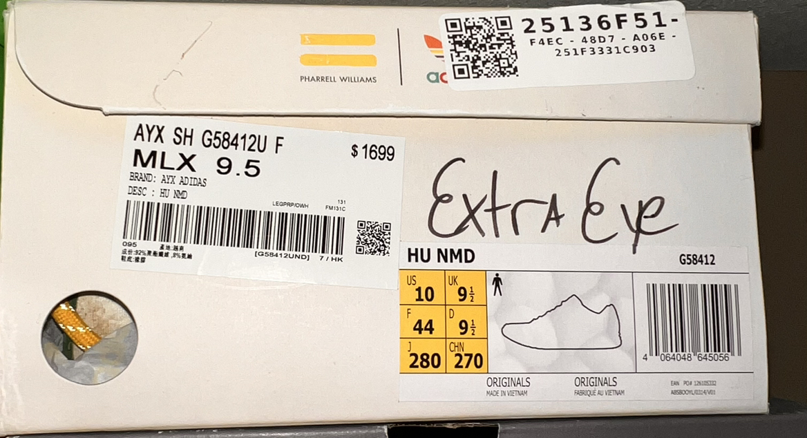 Adidas NMD Hu Pharrell Extra Eye Grey image indicator(7)