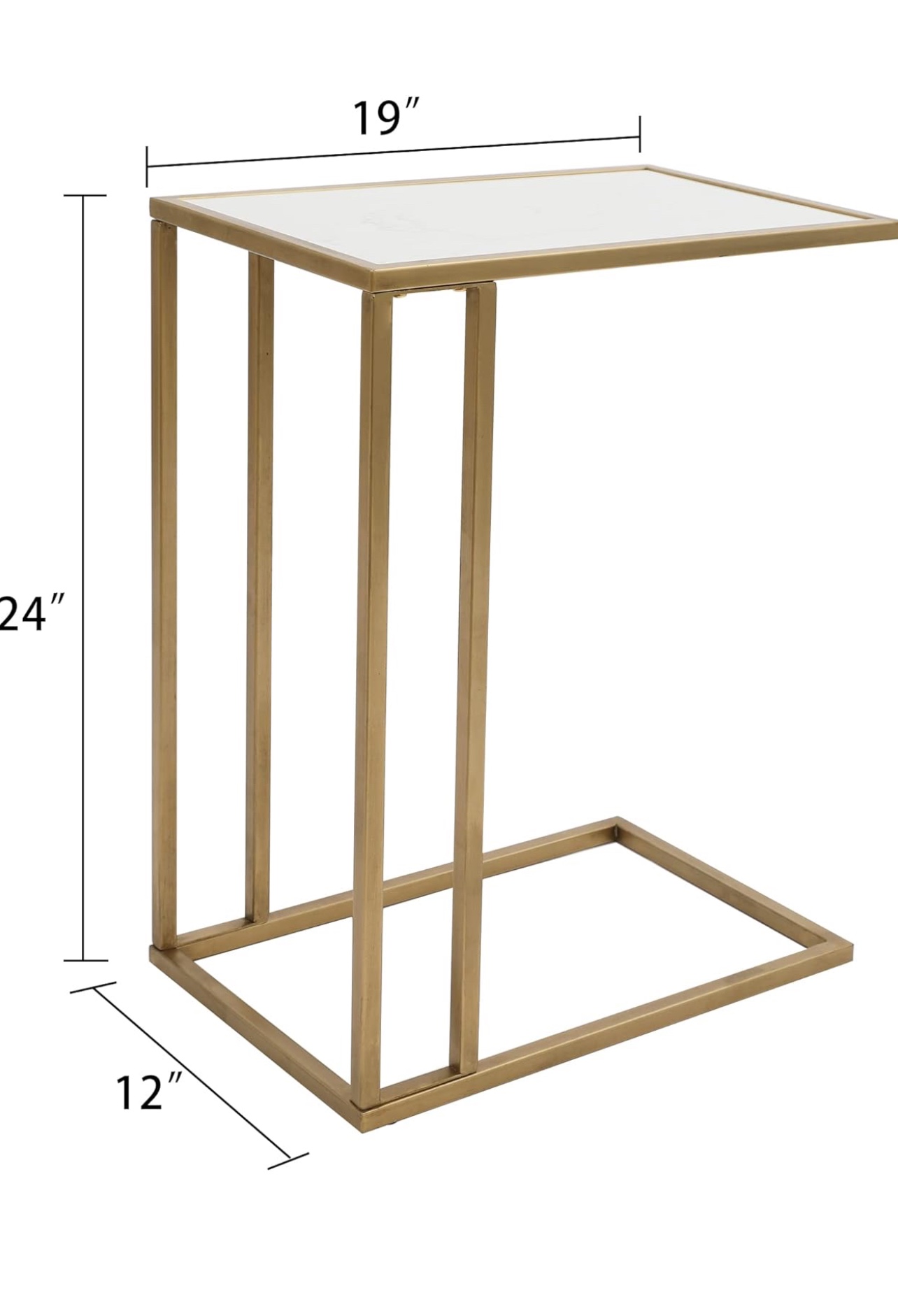 Marble side table rectangle image indicator(5)
