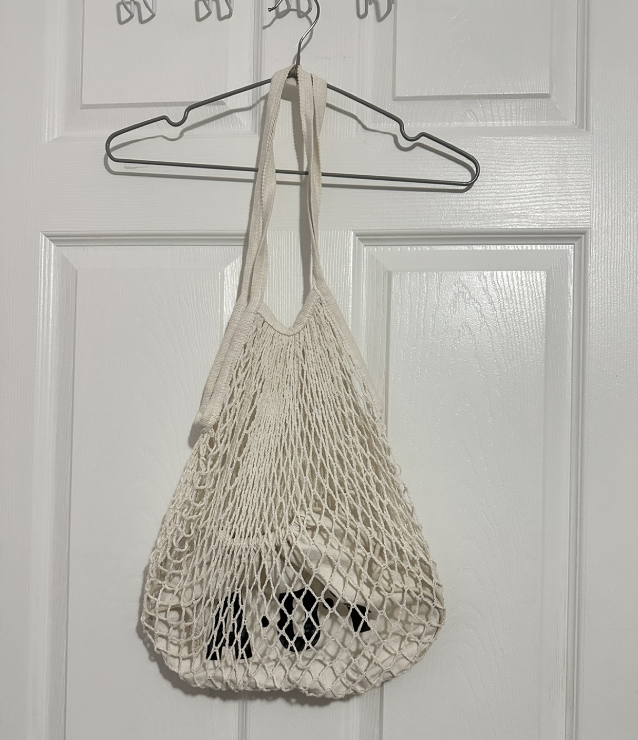 Crochet Mesh bag with drawstring pouch image indicator(2)