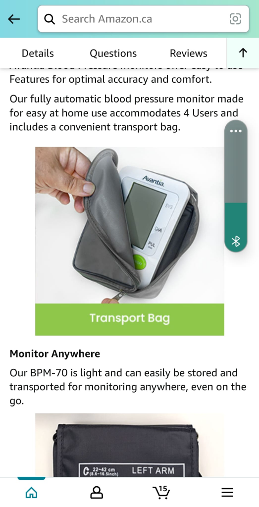 BLOOD PRESSURE MONITOR