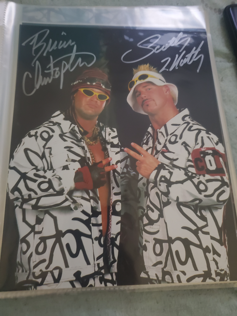 wrestling autograph