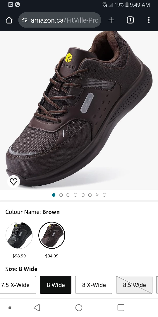 NEW !  Safety Work Shoes 'steele toed' image indicator(2)