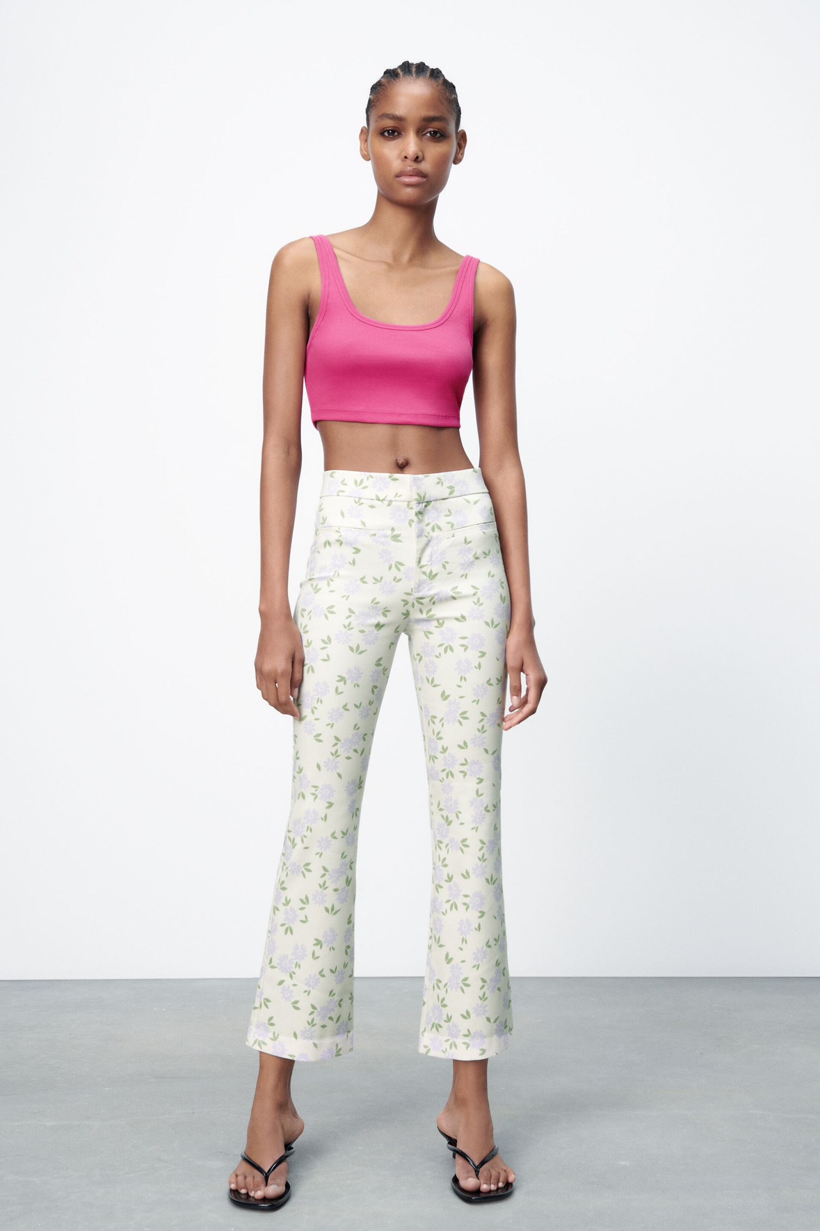 ZARA floral pants