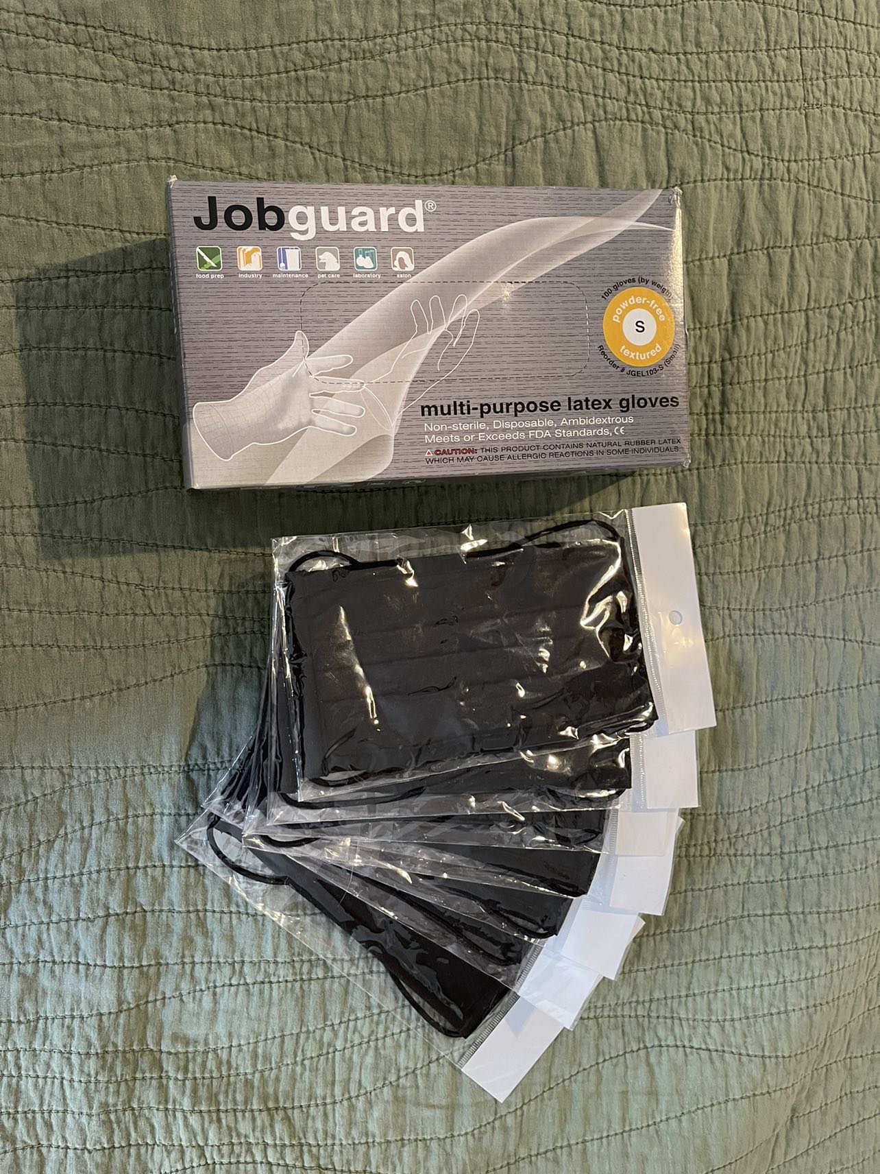 Disposable masks and gloves