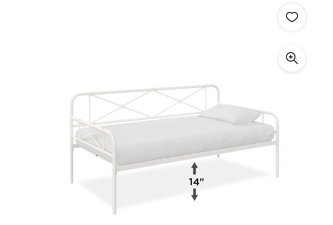 RealRooms Allysa Metal Daybed with Mattress - photo 4