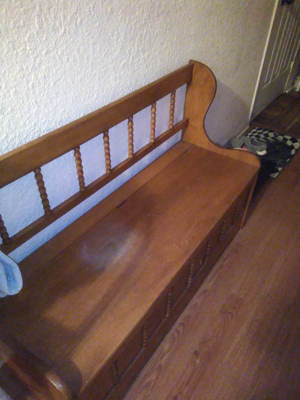 hallway bench with storage - photo 2