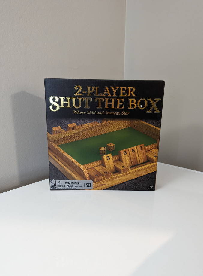 2 player shut the box board game thumbnail