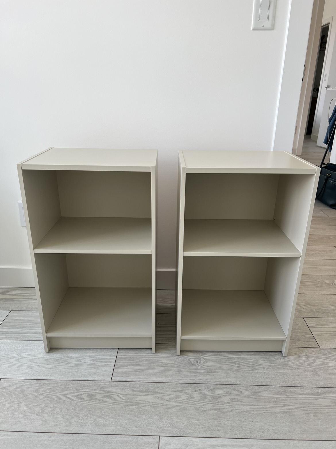 Beige Gursken Nightstand Bedside Tables (2 for Sale) - photo 2