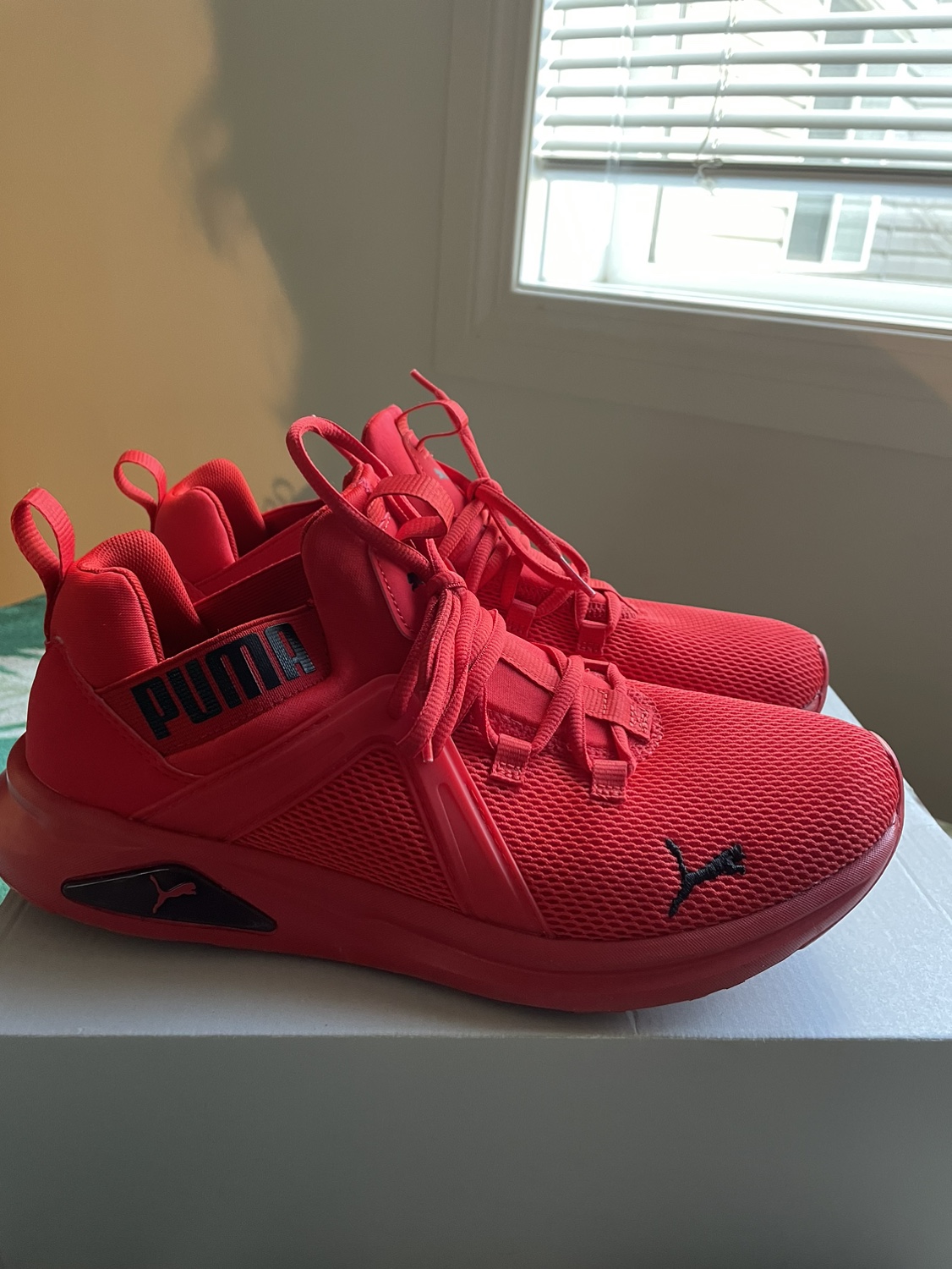 mens size 10.5 Red Puma Shoes
