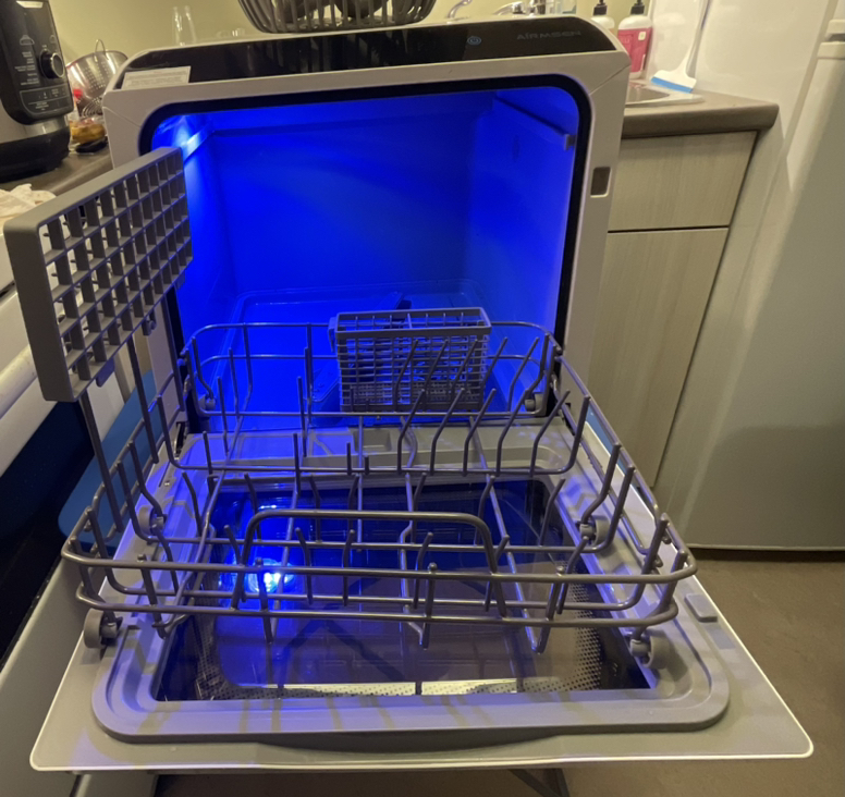 Barely Used AIRMSEN Portable Countertop Dishwasher + Detergent - photo 2