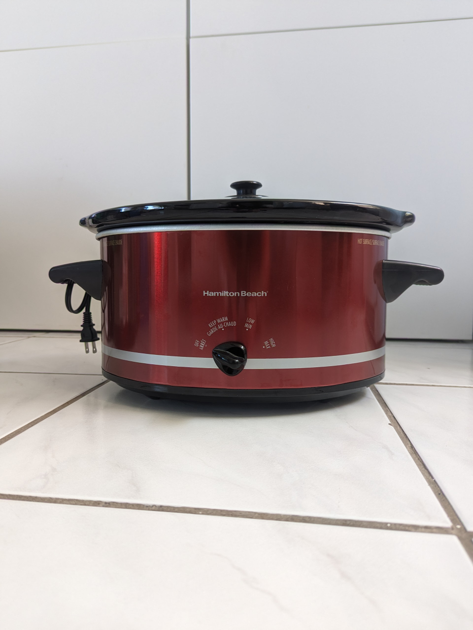 Hamilton Beach Slow Cooker Metallic Red