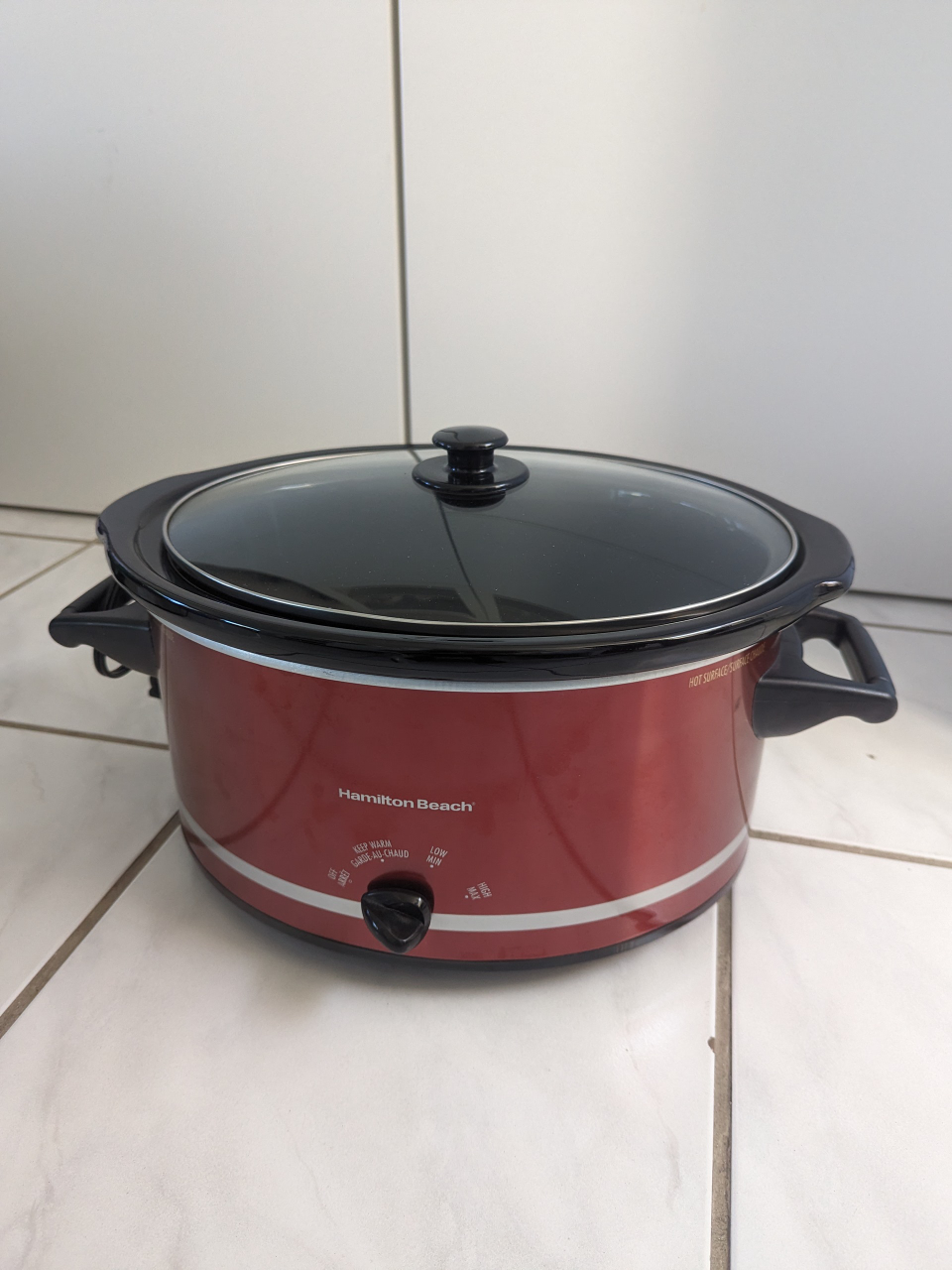 Hamilton Beach Slow Cooker Metallic Red - photo 3