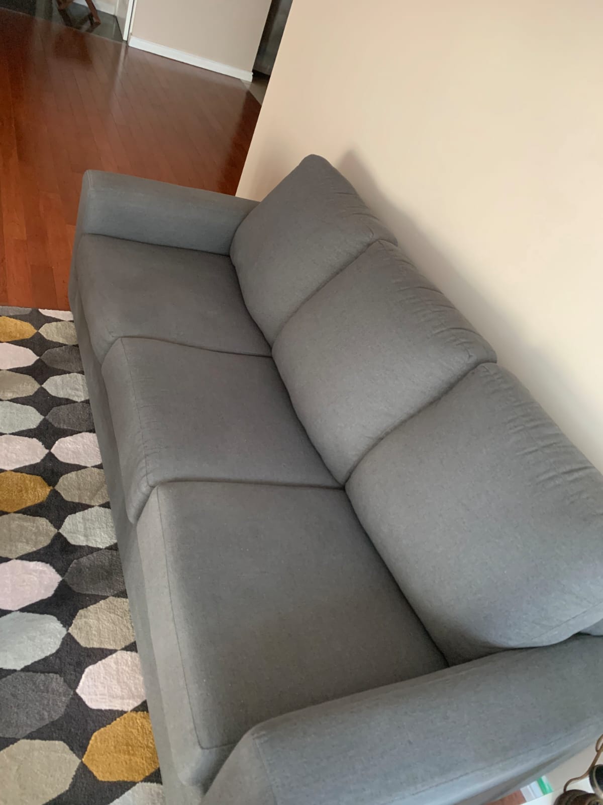 3 seater sofabed, Free shipping, no pet/smoke, good condition - photo 2
