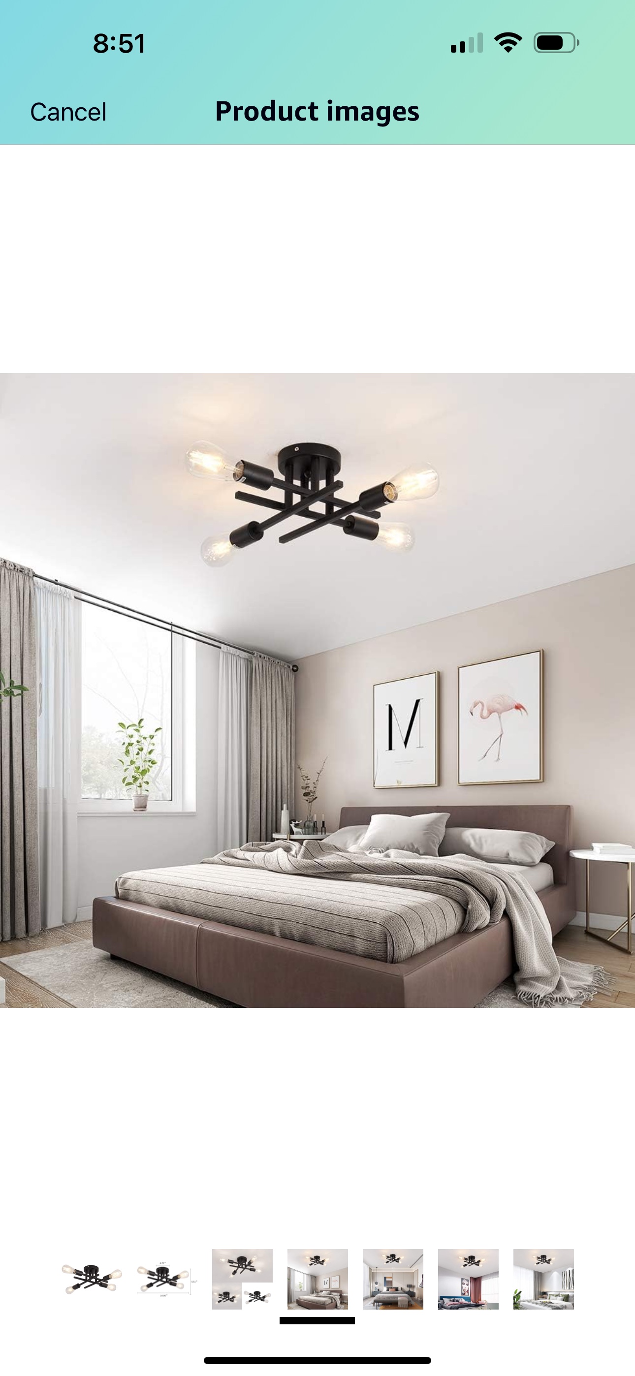 Black Light Fixtures Ceiling Mount, - photo 3