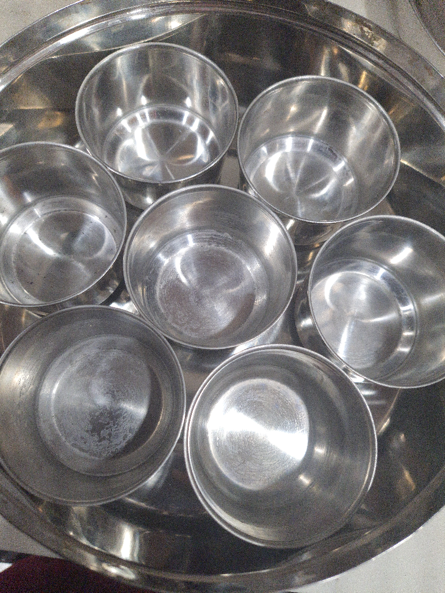 Stainless steel Round Spice box Kitchen Masala Box