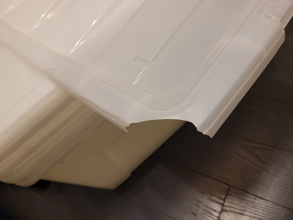 White plastic storage bins/boxes 4x (price is for individual) - photo 5