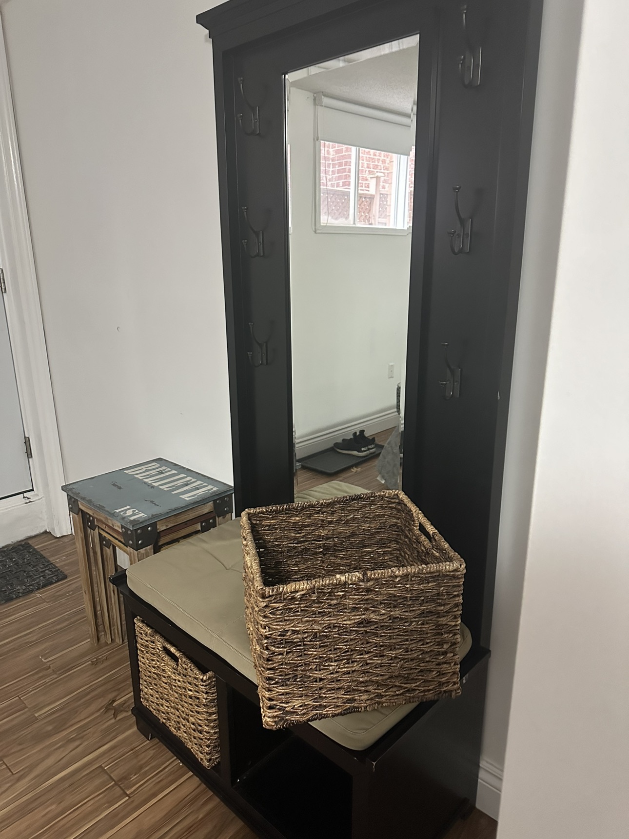 Hallway stand with bench -baskets NOT included - photo 3