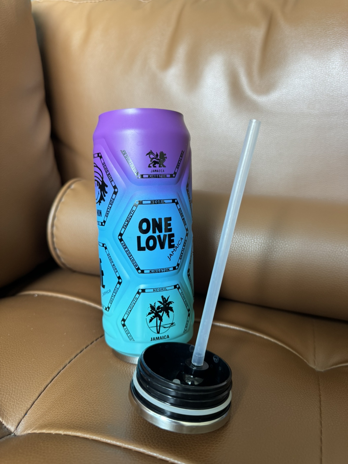 Water Bottle With Straw - photo 3