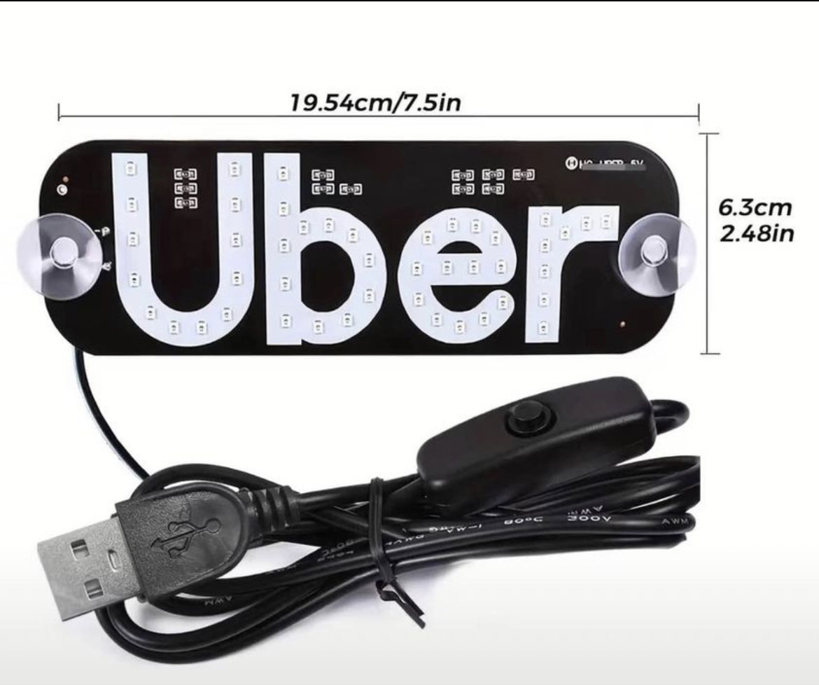 Uber Car Light Sign For Day or Night