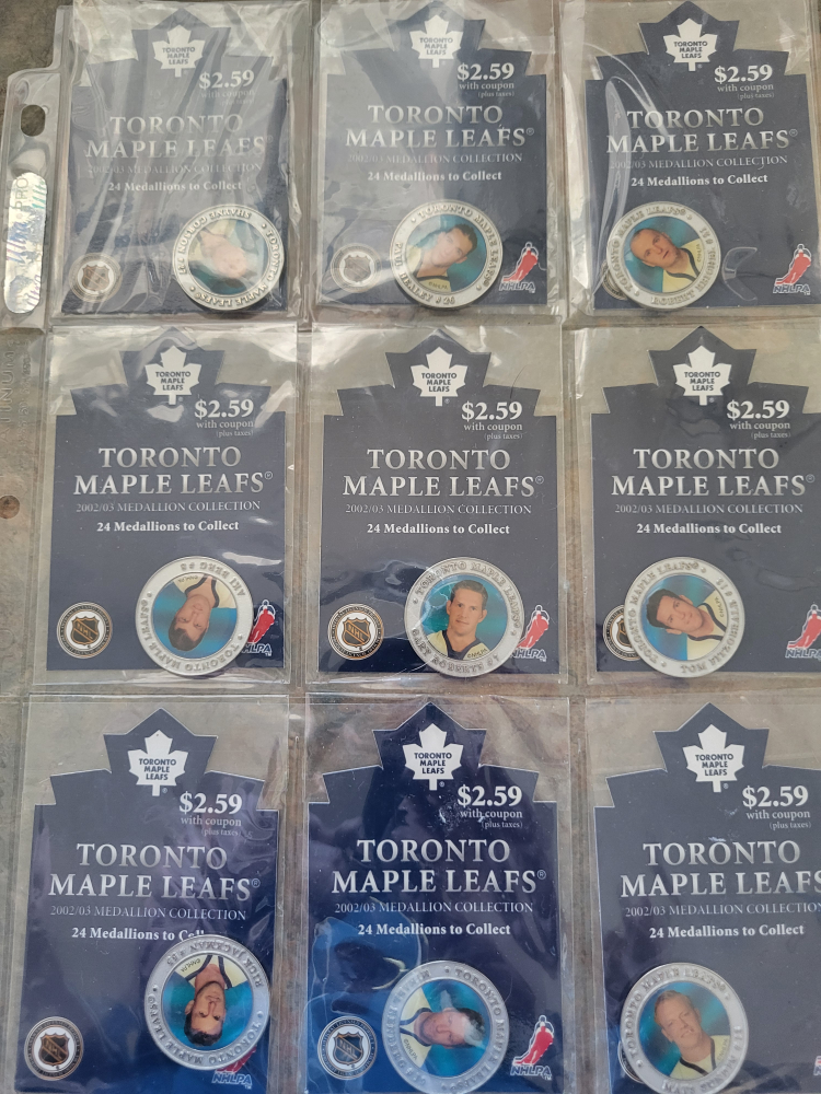 Toronto maple leafs  2002 2003  coin set .30 dollars thumbnail