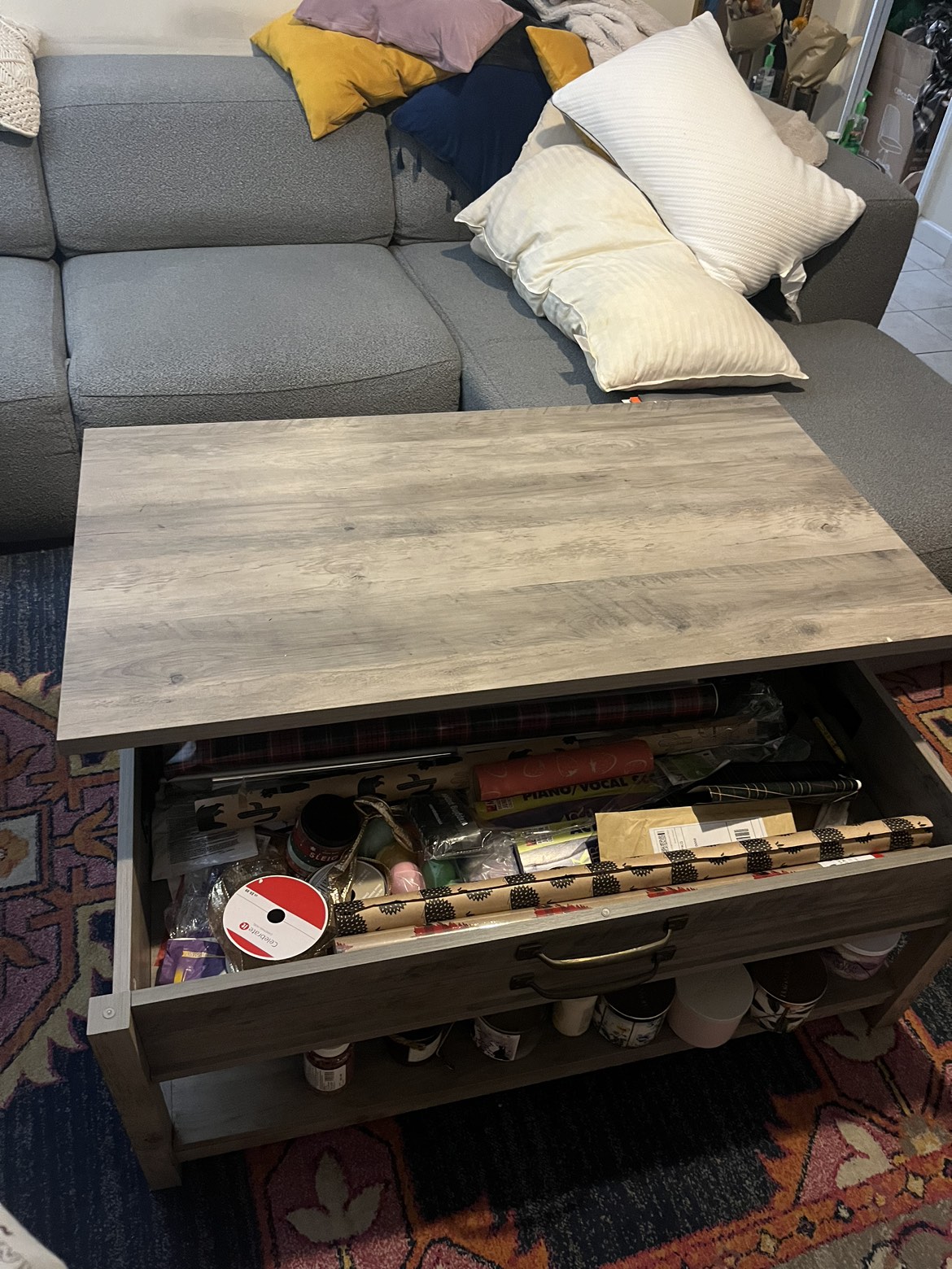 Coffee Table with Storage - photo 2