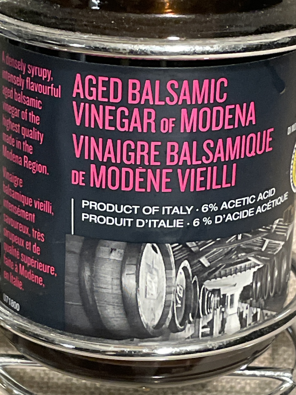 🥕 Set of Aged Balsamic Vinegar and Olive Oil in a chrome holder image indicator(3)