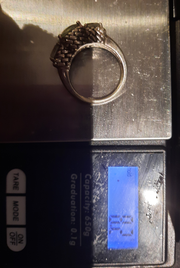 T&C Authentic TOWN & COUNTRY Prasiolite ring 7 image indicator(4)