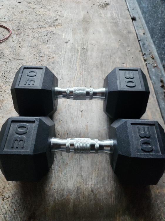 30lb Hex Dumbbell Set- FREE DELIVERY WITHIN THE GTA thumbnail