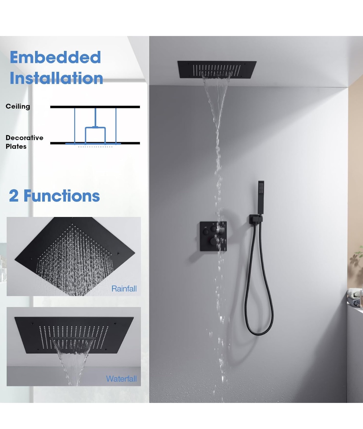 TRUSTMI Shower System with Push Button Diverter Valve - photo 3
