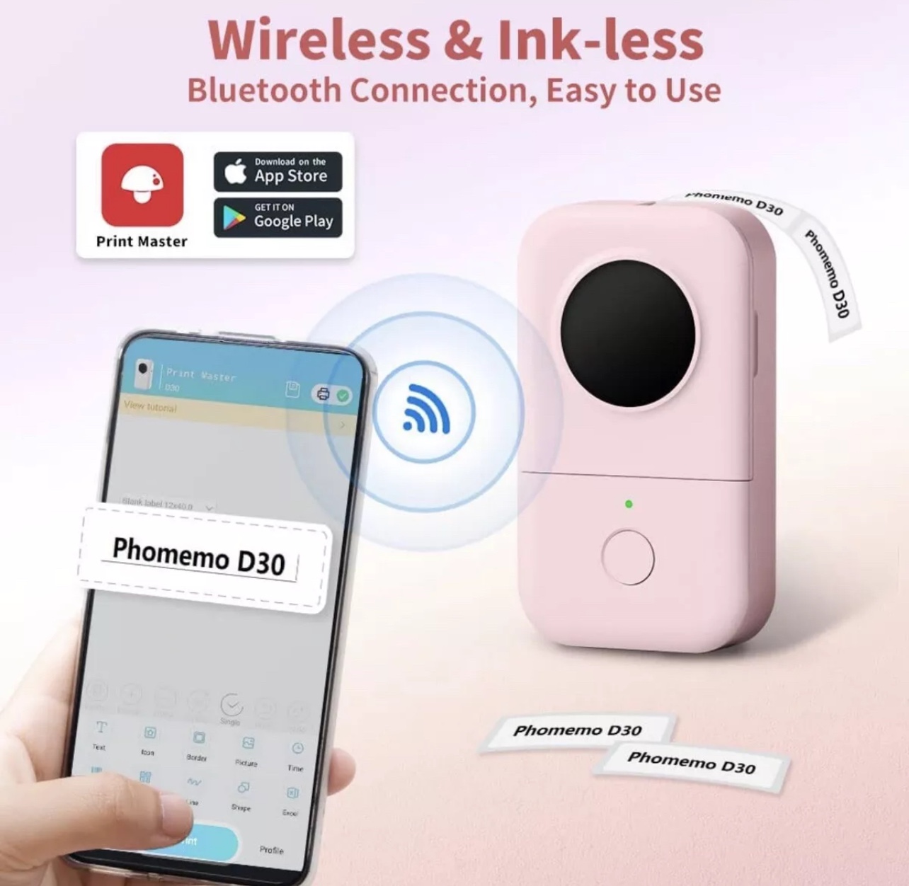 Bluetooth Label Maker Machine image indicator(2)