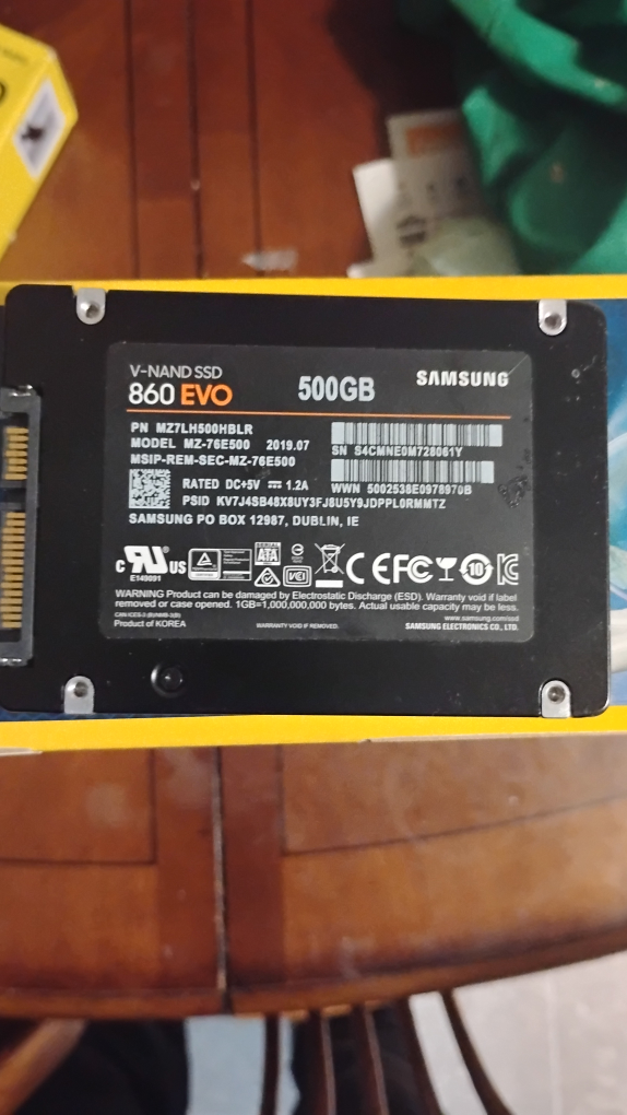 Samsung 500 GB ssd