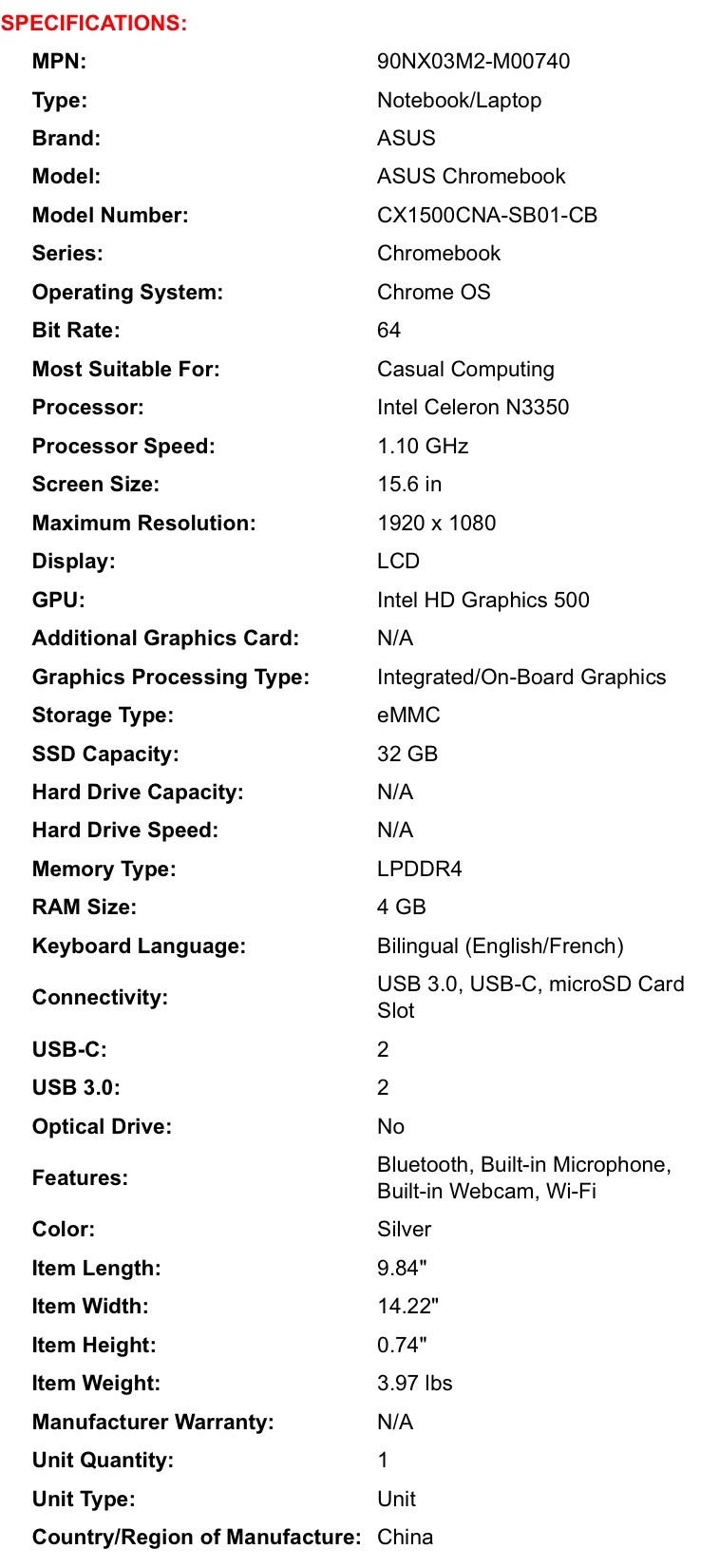 ASUS Chromebook CX1500N image indicator(6)
