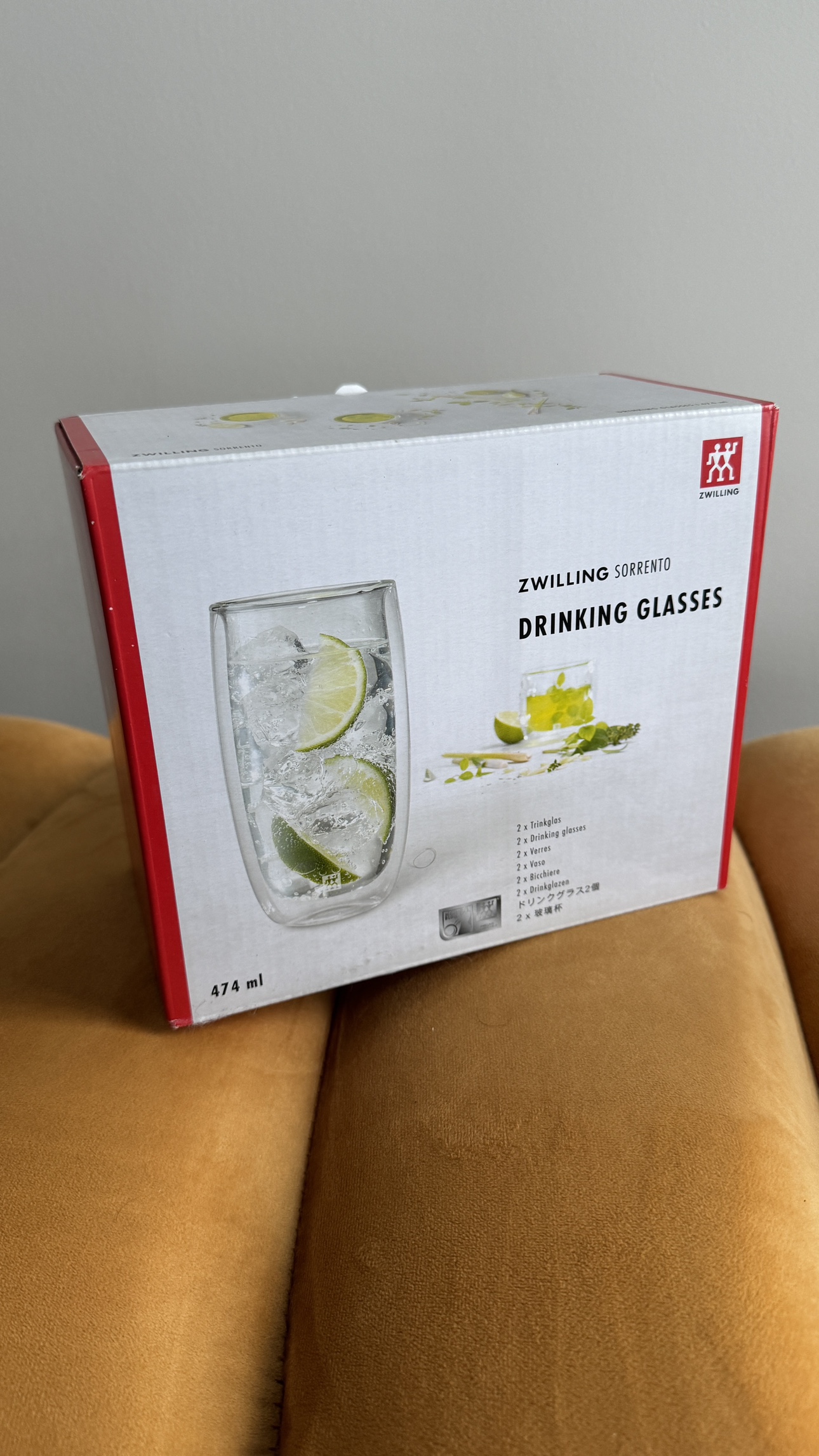 Zwilling Sorrento 2 x Drinking glasses (474 ML) - Brand New image indicator(3)