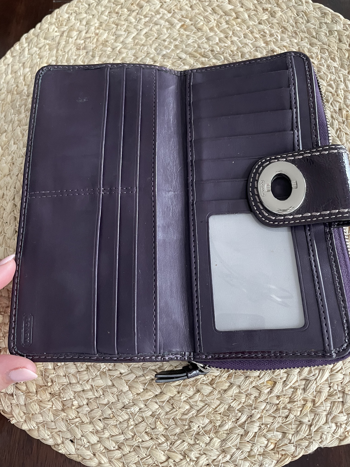 Coach wallet dark purple - photo 3