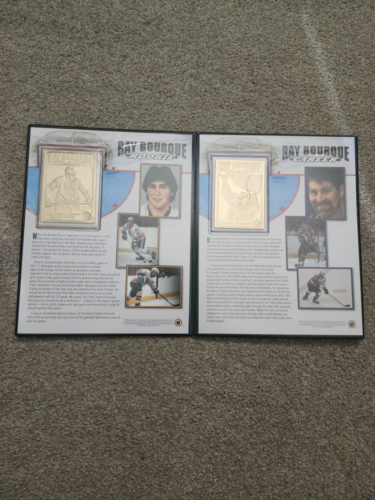 RAY BOURQUE 22kt gold cards image indicator(2)