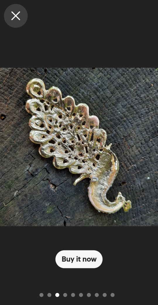 Rhinestone Peacock Crystal Aurora Borealis Flat Back image indicator(9)