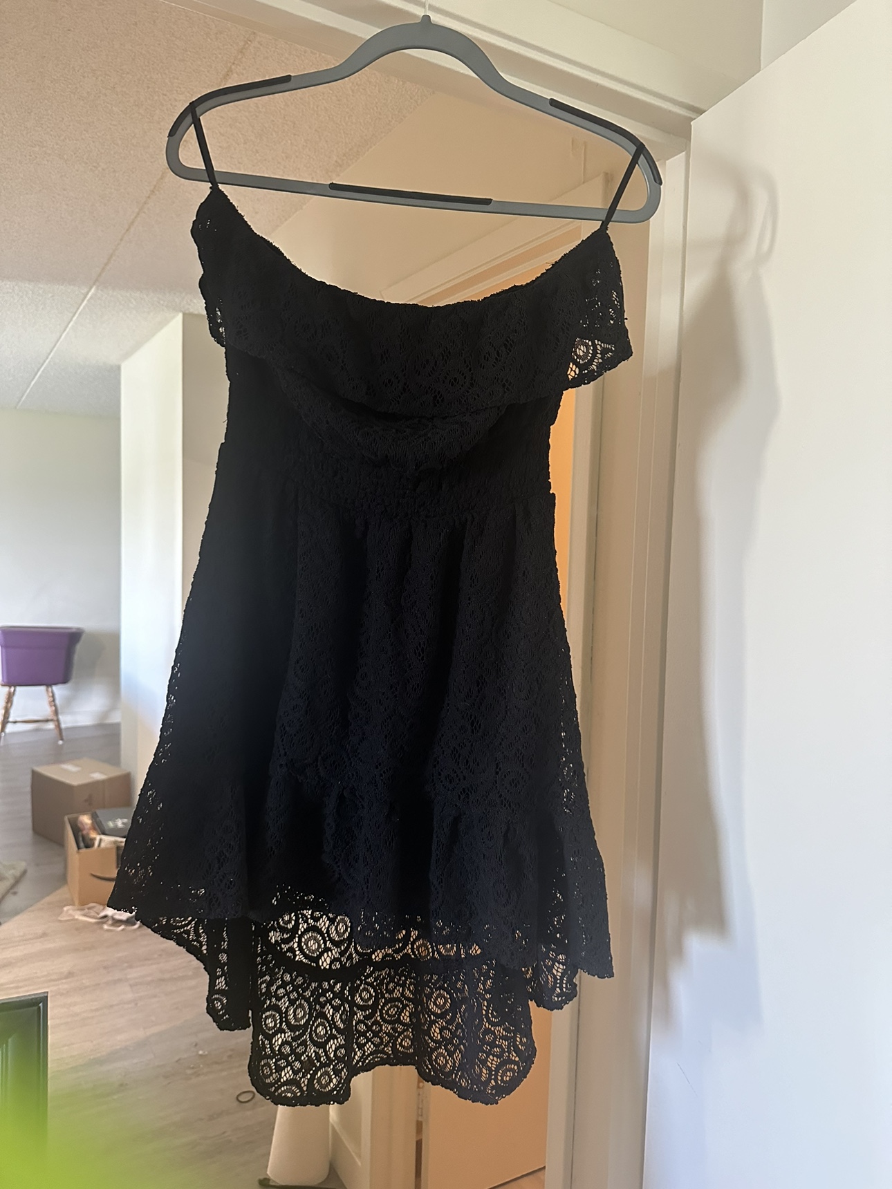 Black lace dress