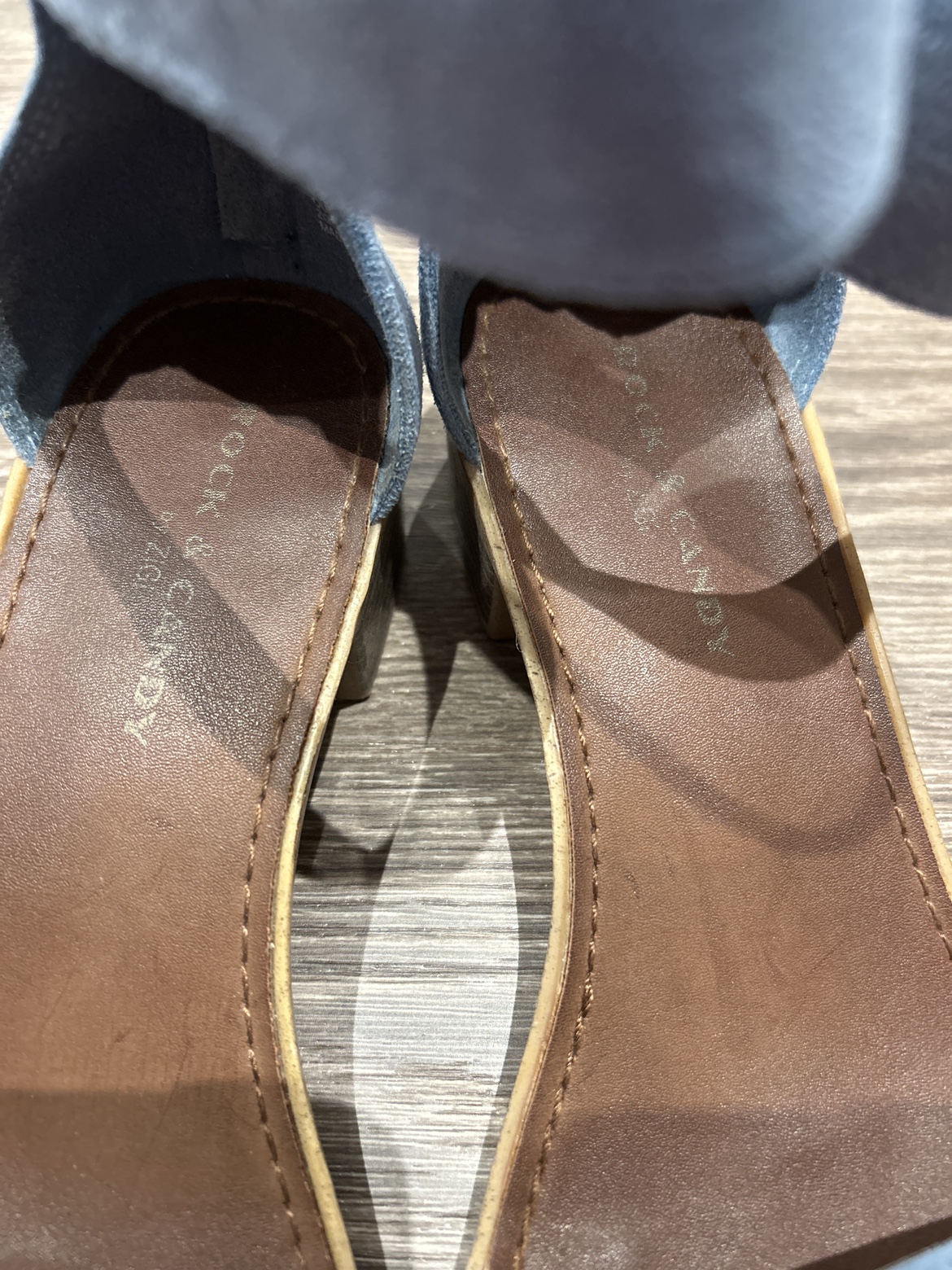 Blue Block Heeled Sandals - photo 3
