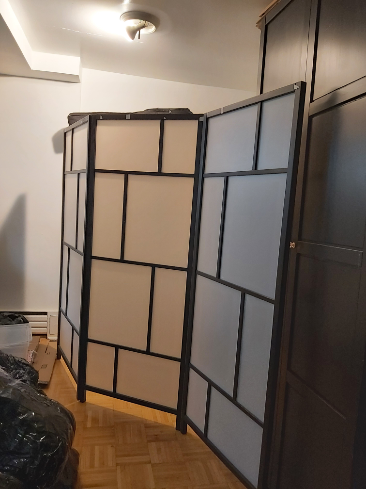 folding office divider moving sale. thumbnail
